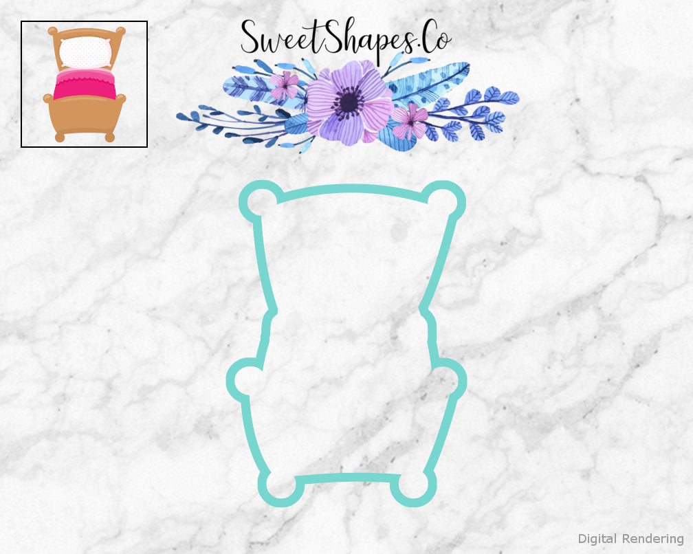 Goldilocks Mom Bear Bed Cookie Cutter