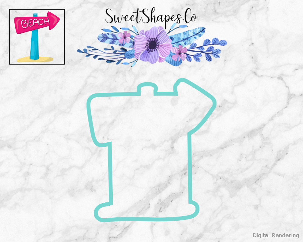 Beach Sign Cookie Cutter