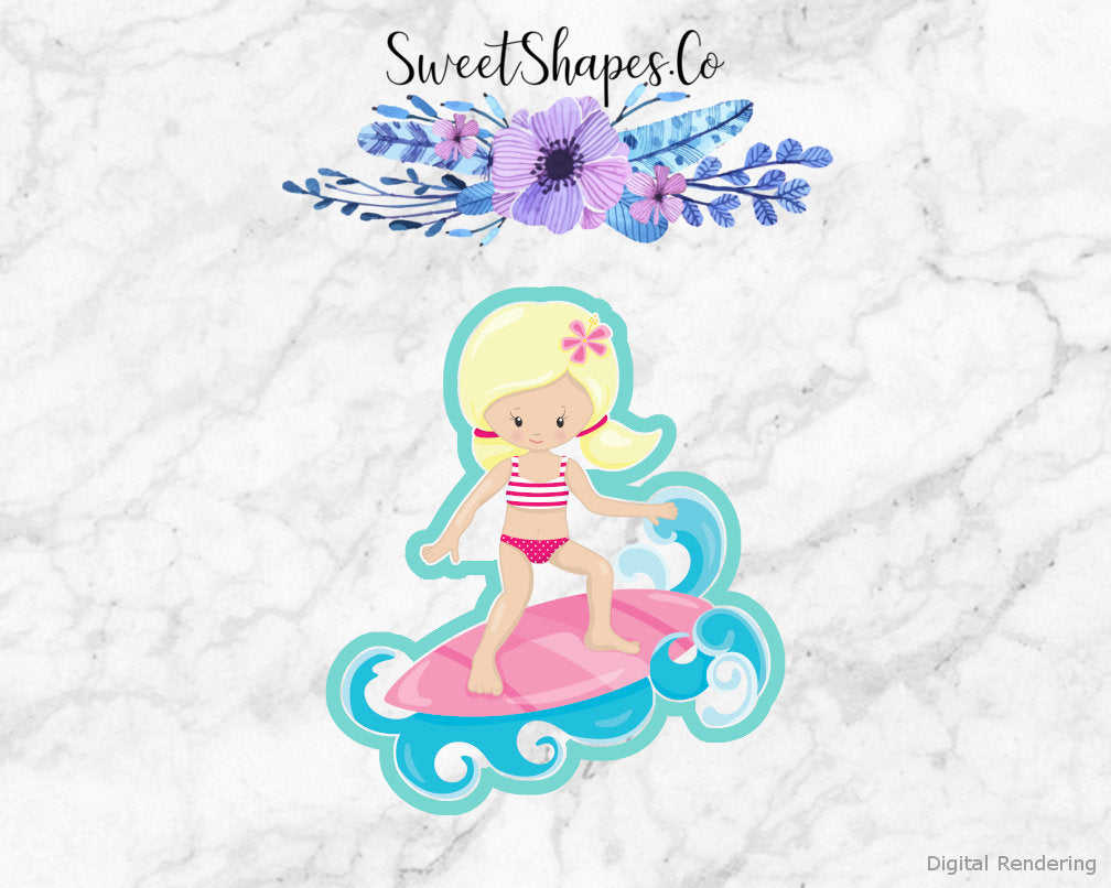 Surfer Girl 2 Cookie Cutter
