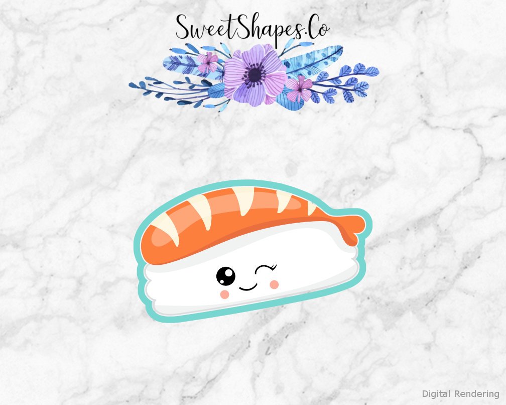 Shrimp Nigiri Sushi Cookie Cutter