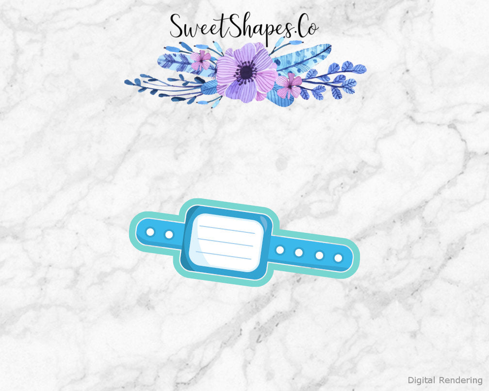 Hospital Bracelet Cookie Cutter