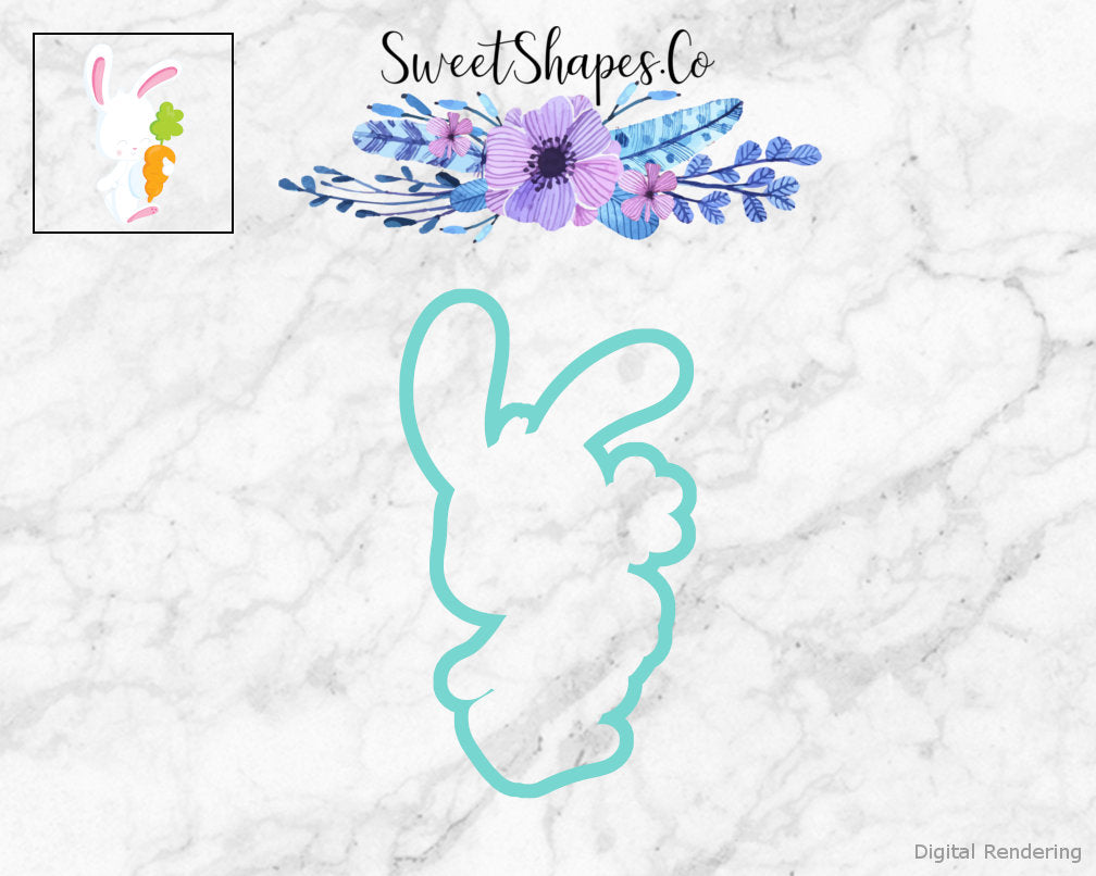 Bunny with a Carrot 2 Cookie Cutter