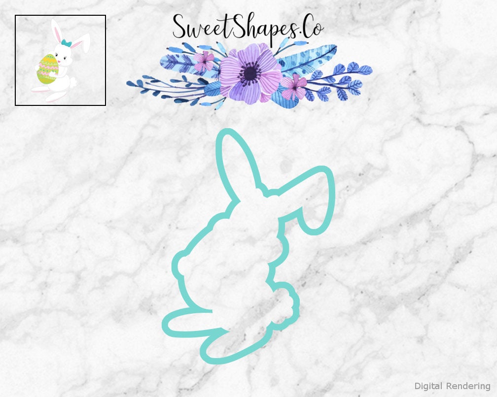 Bunny with an Egg Cookie Cutter