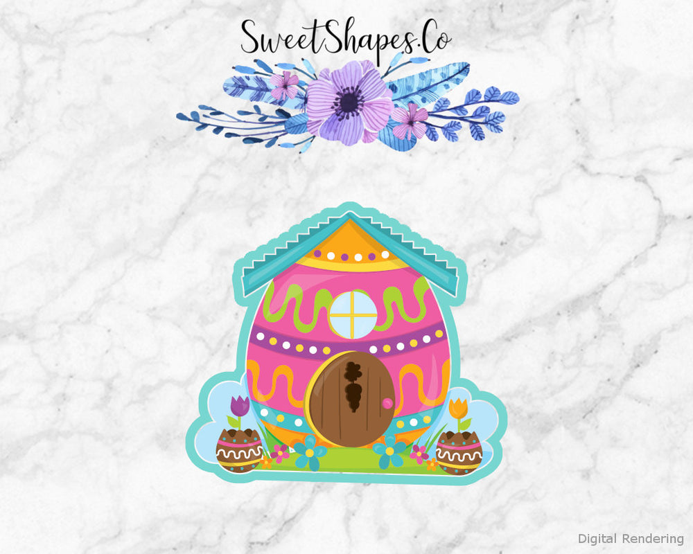 Easter Egg House Cookie Cutter