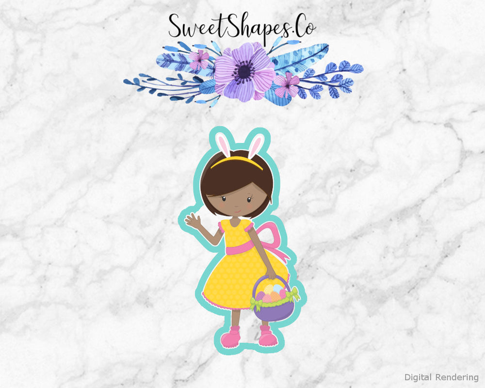 Girl with Basket of Eggs Cookie Cutter