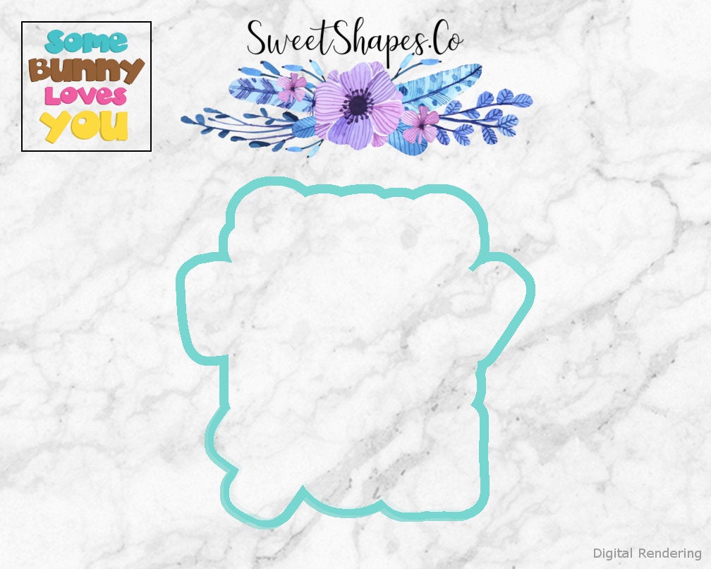 Some Bunny Loves You 2 Cookie Cutter