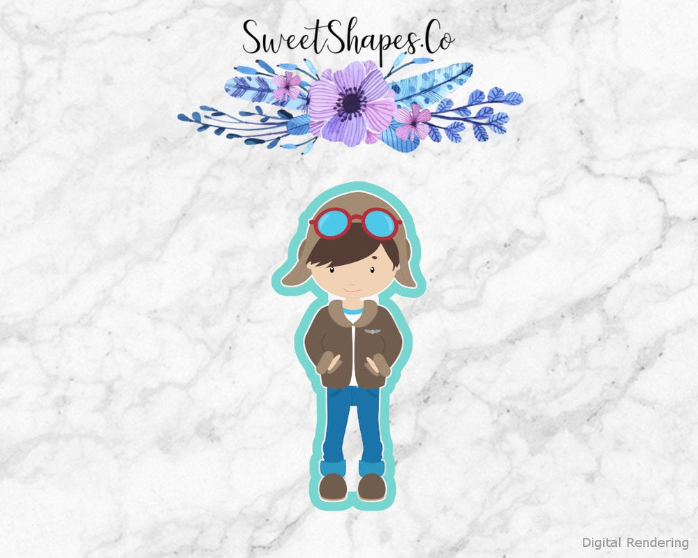 Boy Pilot 2 Cookie Cutter