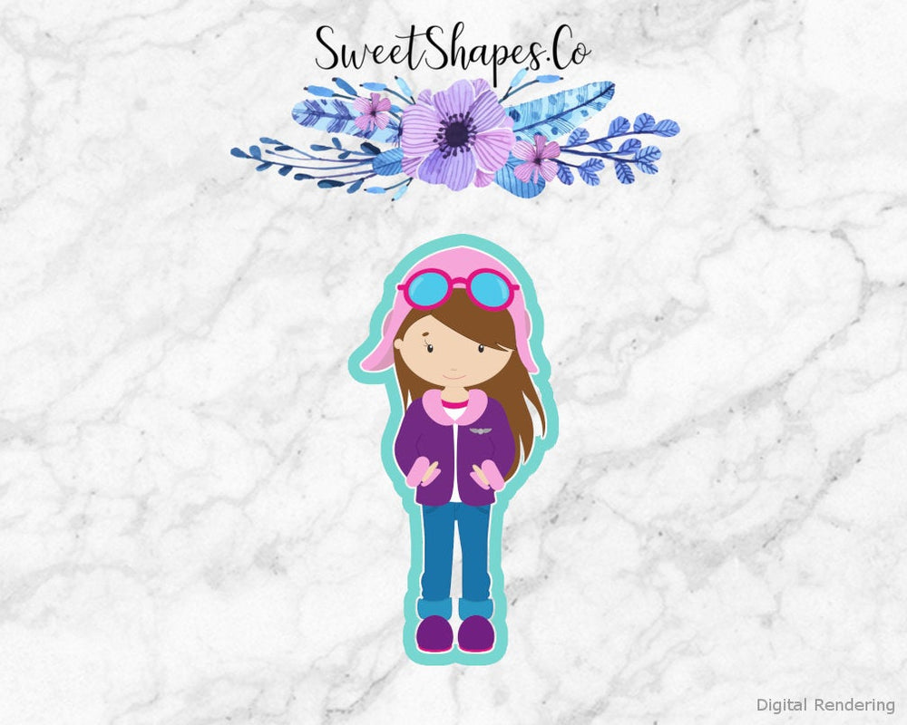 Girl Pilot 2 Cookie Cutter