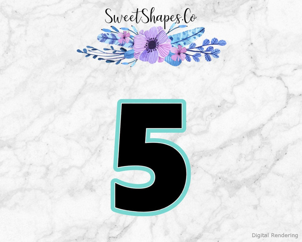 Number 5 Cookie Cutter