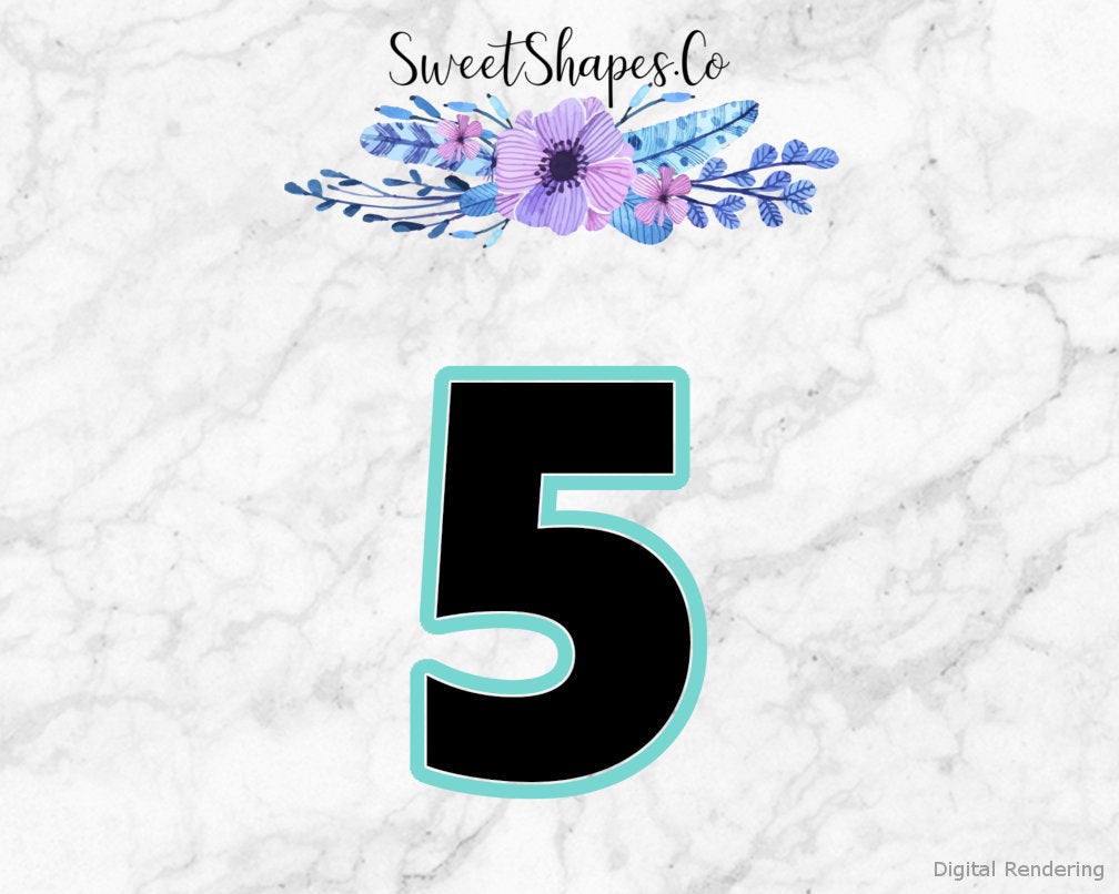 Number 5 Cookie Cutter