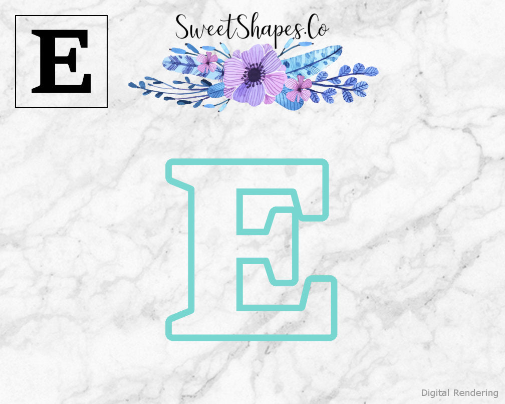 Alphabet Letter E Cookie Cutter