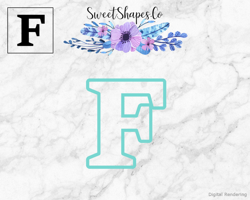 Alphabet Letter F Cookie Cutter
