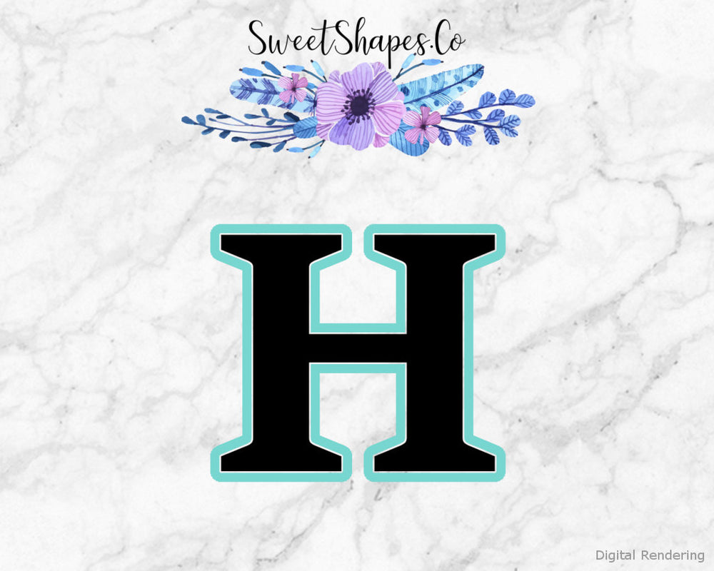 Alphabet Letter H Cookie Cutter
