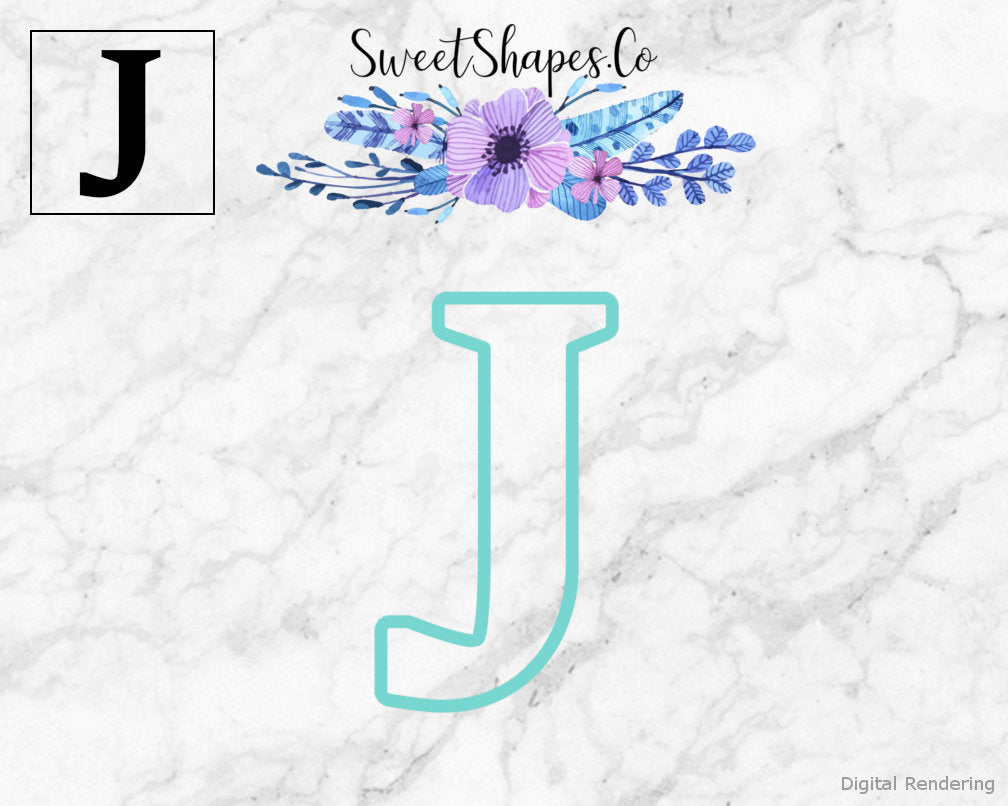 Alphabet Letter J Cookie Cutter
