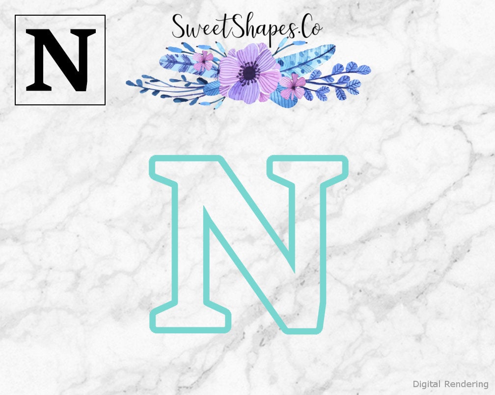 Alphabet Letter N Cookie Cutter