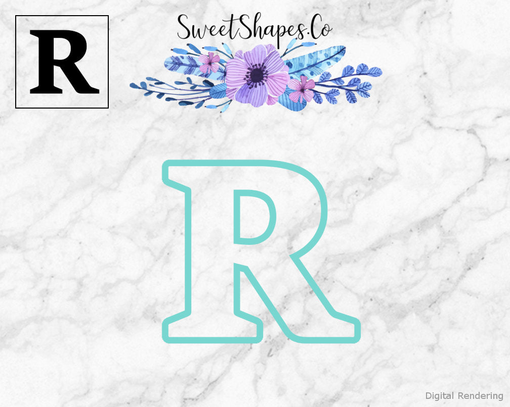 Alphabet Letter R Cookie Cutter