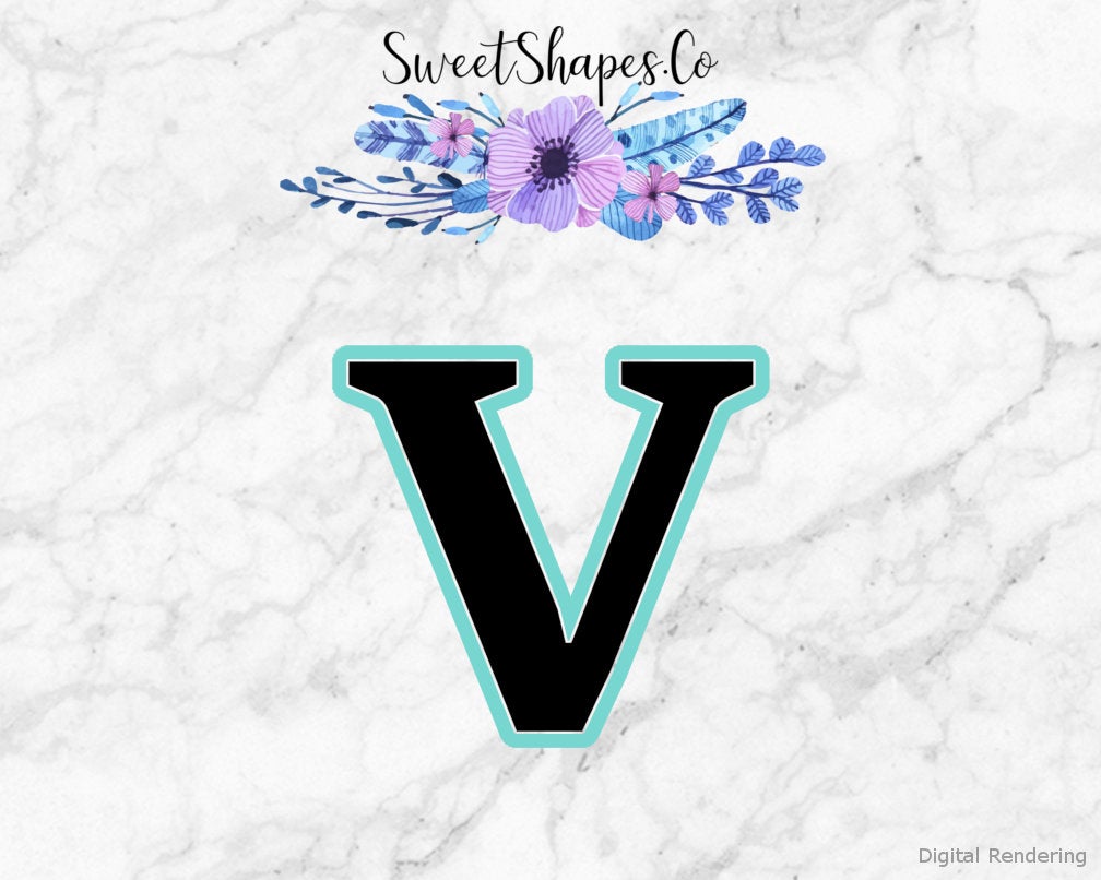 Alphabet Letter V Cookie Cutter