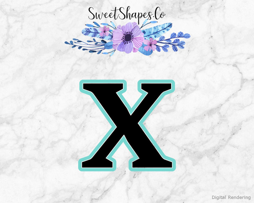Alphabet Letter X Cookie Cutter