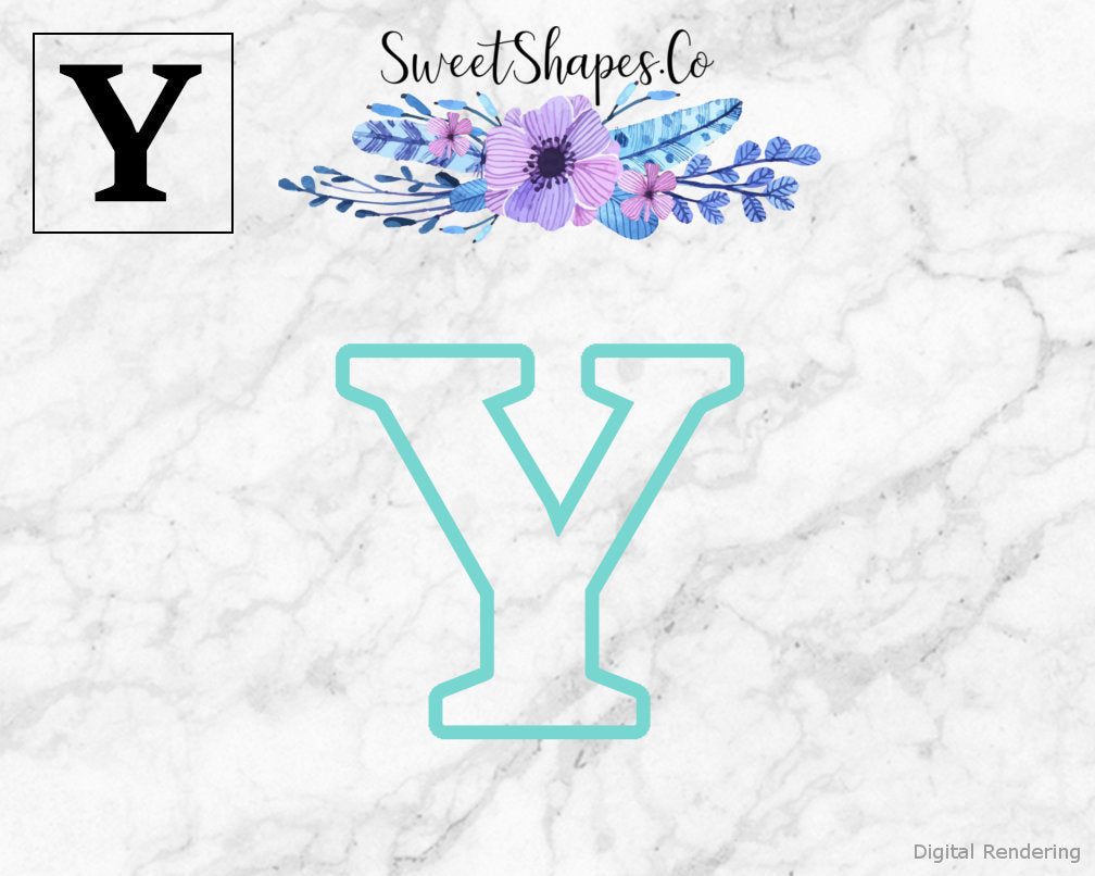 Alphabet Letter Y Cookie Cutter