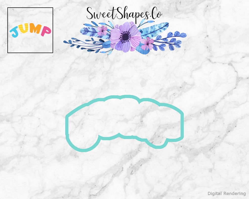Jump Banner Cookie Cutter