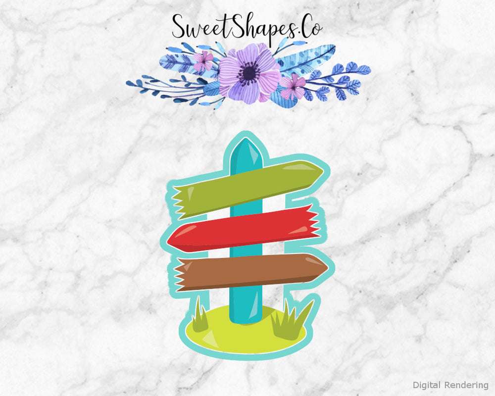 Three Piece Sign Cookie Cutter