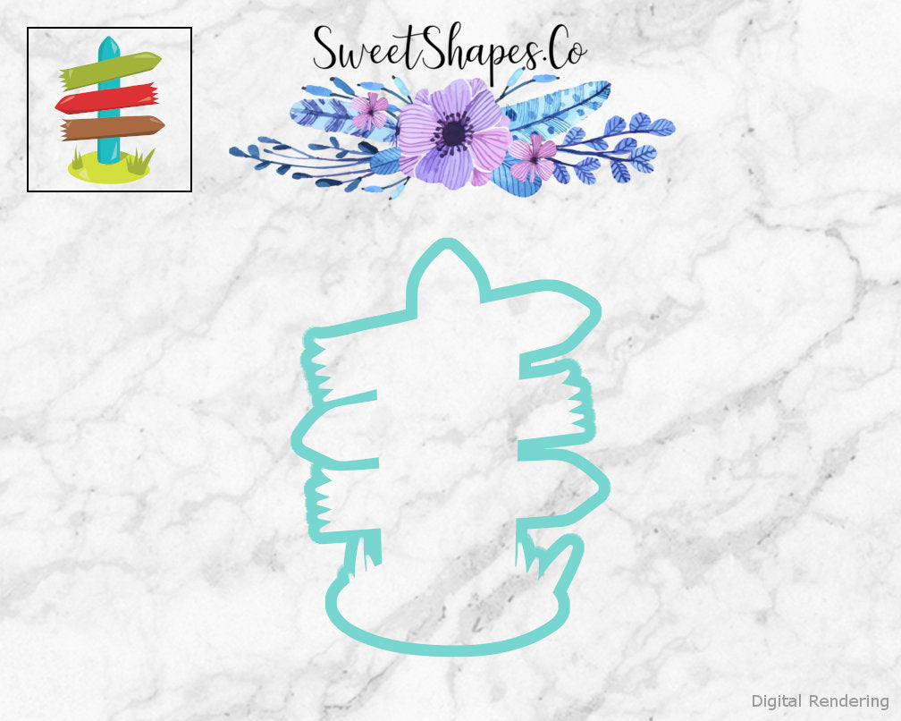 Three Piece Sign Cookie Cutter