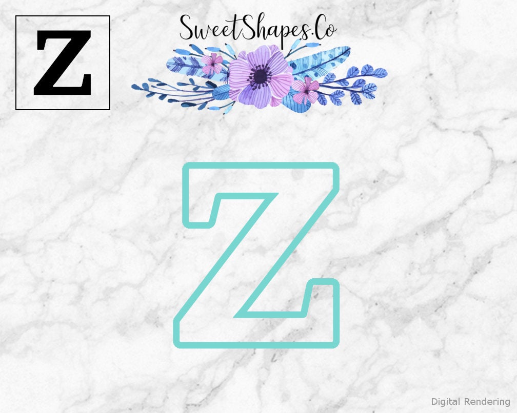 Alphabet Letter Z Cookie Cutter