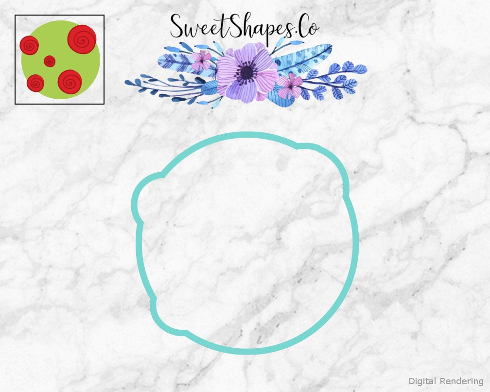 Rose Bush Cookie Cutter