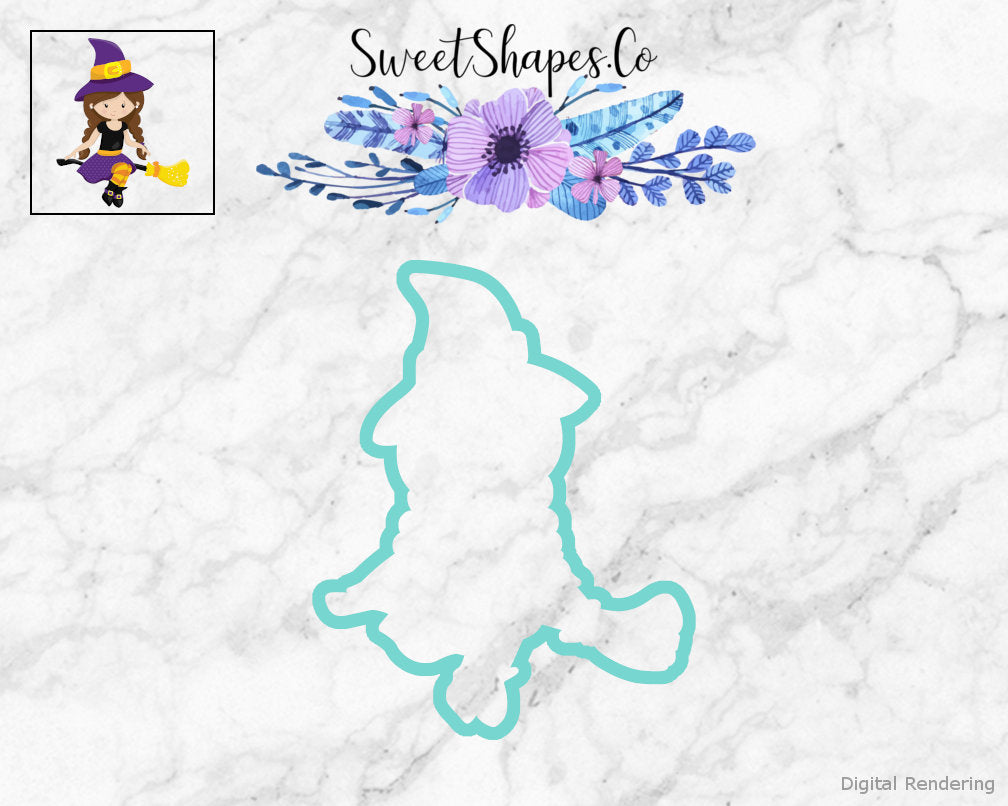Cool Witch 1 Cookie Cutter