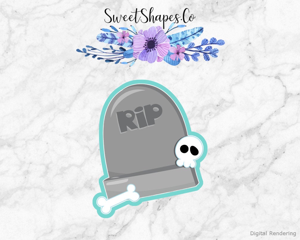 Halloween Tombstone 2 Cookie Cutter