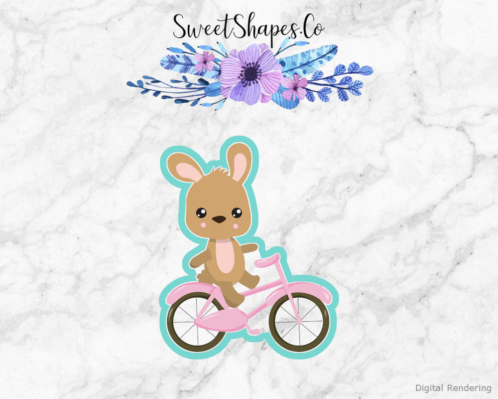 Bunny on Bicycle Cookie Cutter