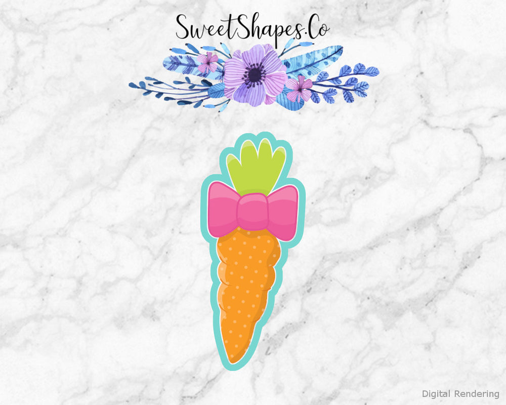 Carrot with Bow Cookie Cutter