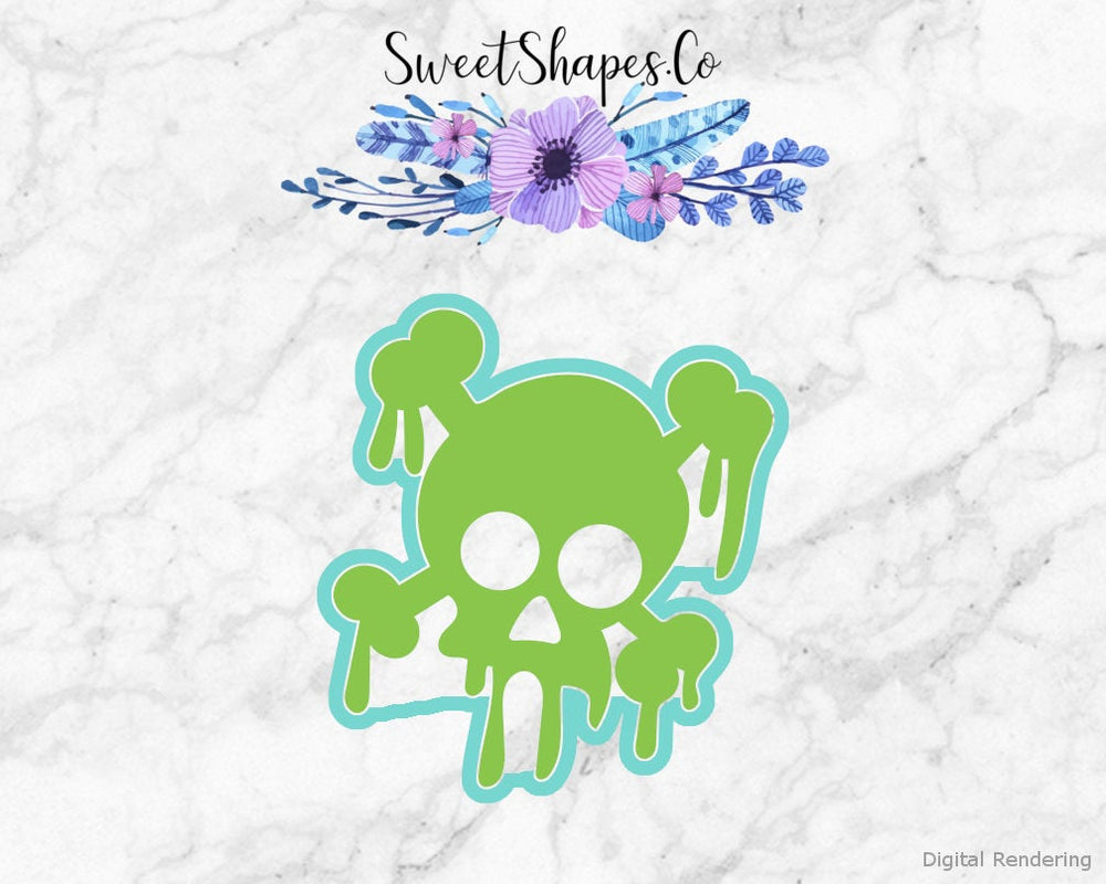 Oozing Creepy Toxic Poison Symbol Cookie Cutter