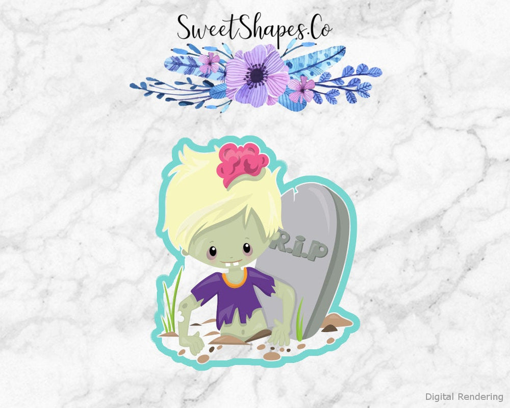 Zombie in Grave Cookie Cutter
