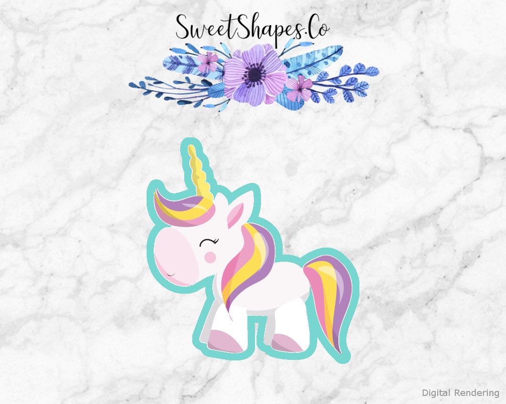 Happy Unicorn Cookie Cutter