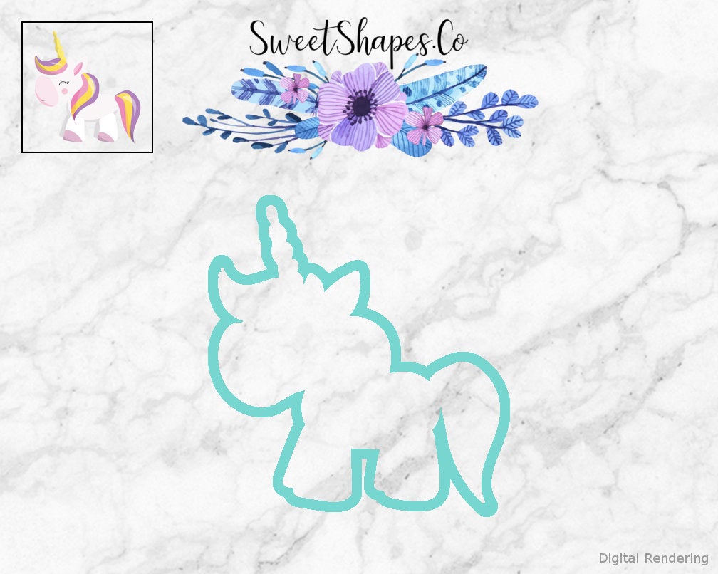 Happy Unicorn Cookie Cutter