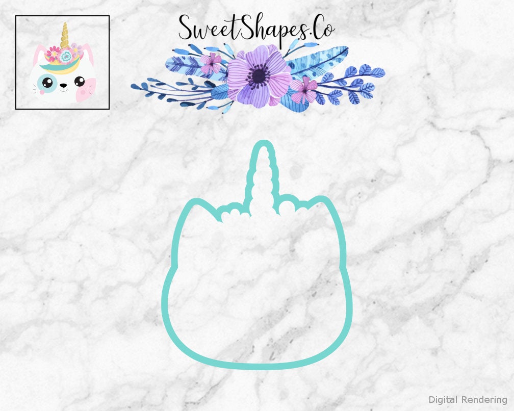 Unicorn Kitty 1 Cookie Cutter