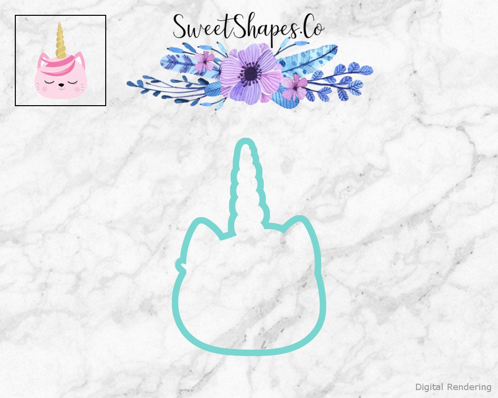 Unicorn Kitty 2 Cookie Cutter