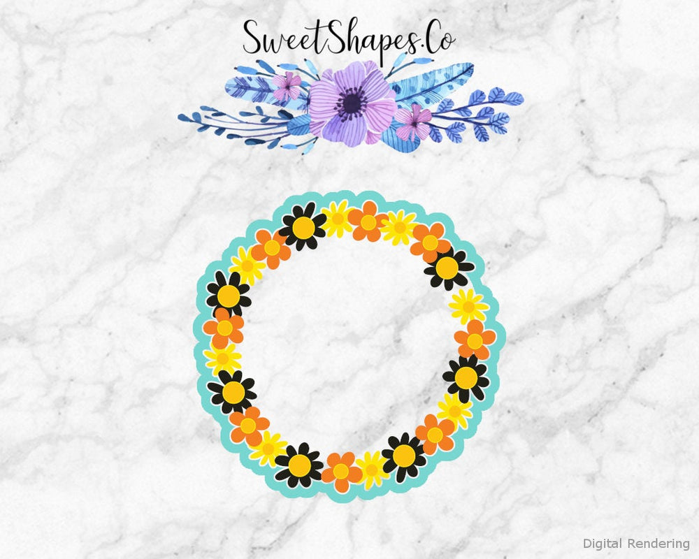 Autumn Flower Wreath Cookie Cutter