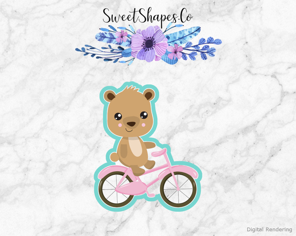 Bear on Bicycle Cookie Cutter