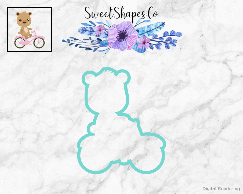 Bear on Bicycle Cookie Cutter