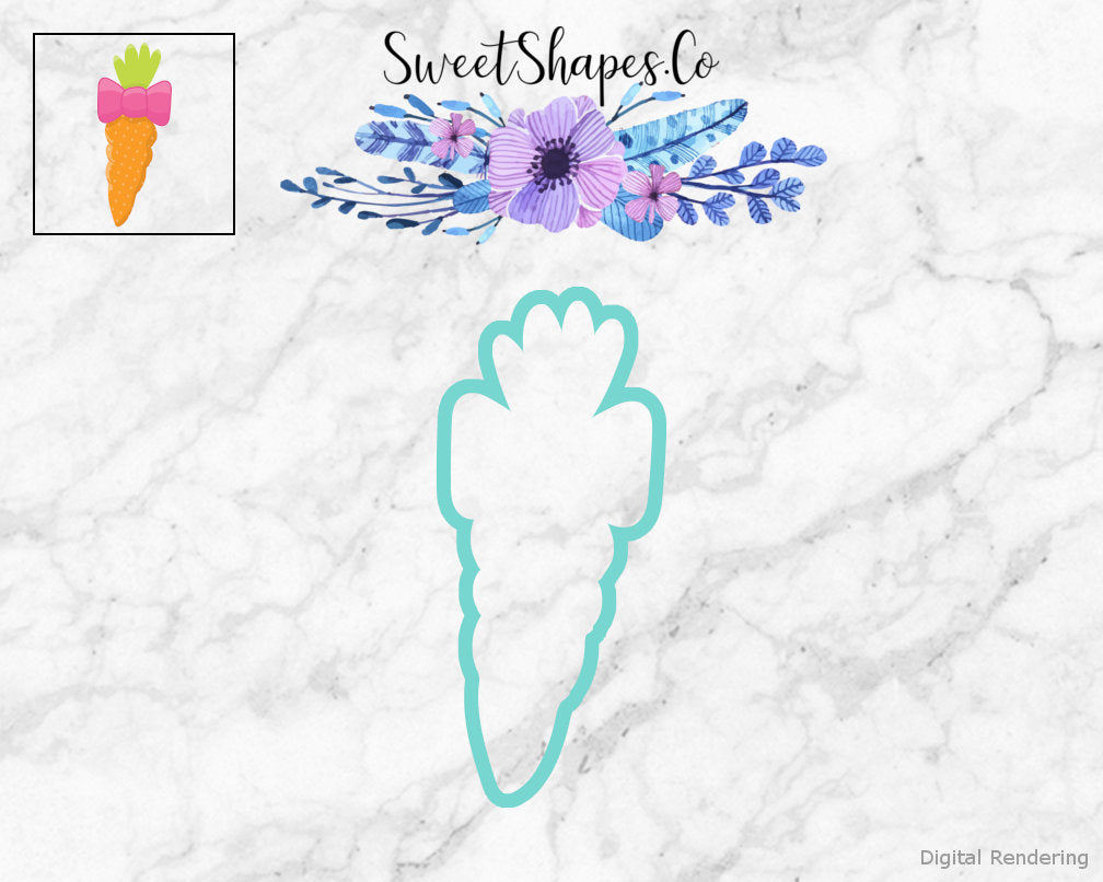 Carrot with Bow Cookie Cutter