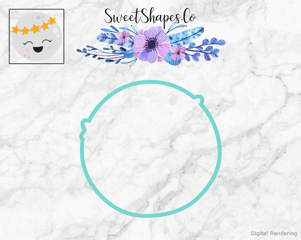 Full Moon with Stars Headband Cookie Cutter