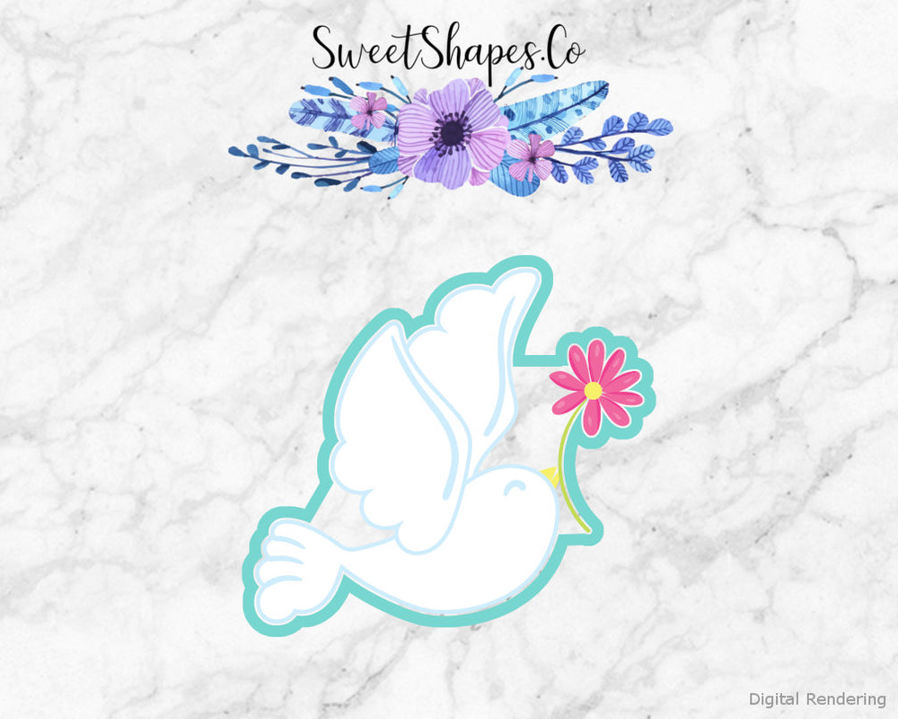 Spring Dove Cookie Cutter