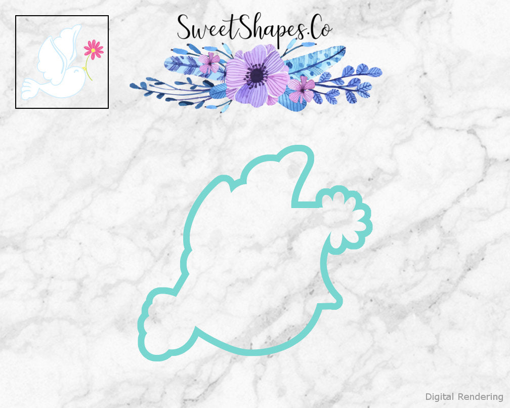 Spring Dove Cookie Cutter