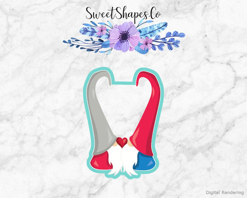Kissing Gnomes Cookie Cutter