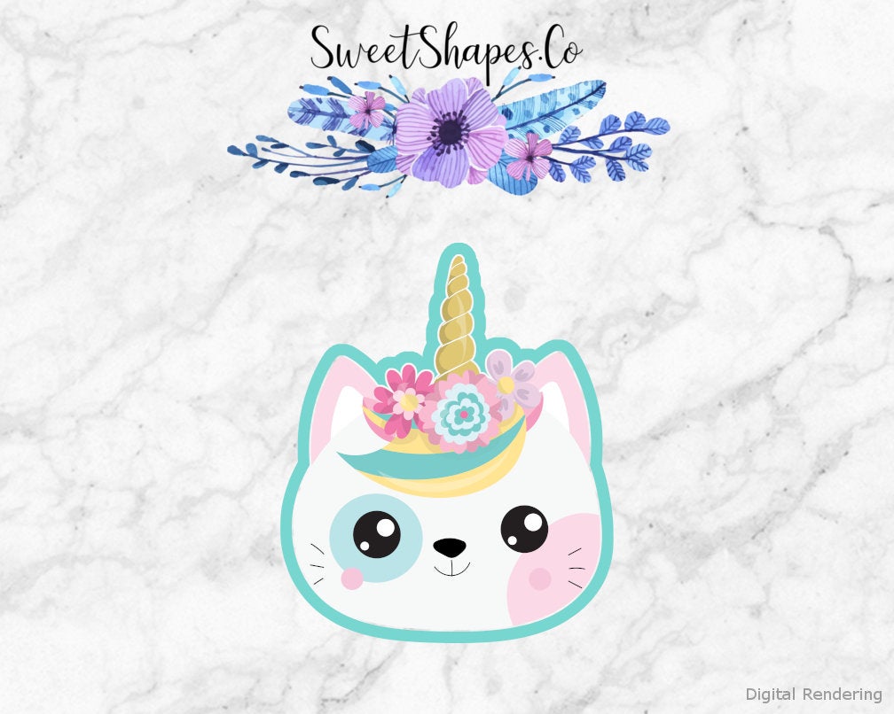 Unicorn Kitty 1 Cookie Cutter