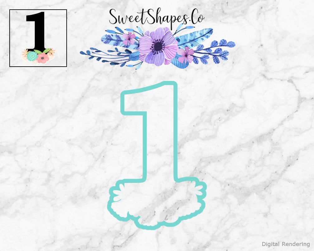 Floral Numbers Full Set 0-9