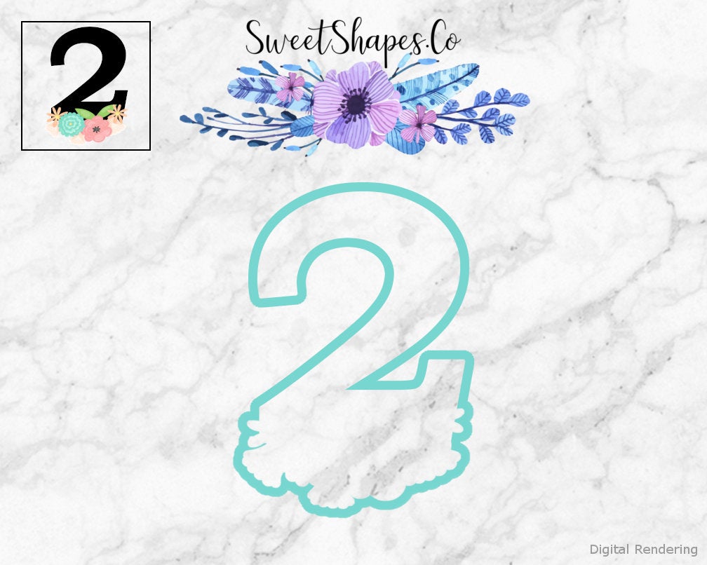 Floral Numbers Full Set 0-9