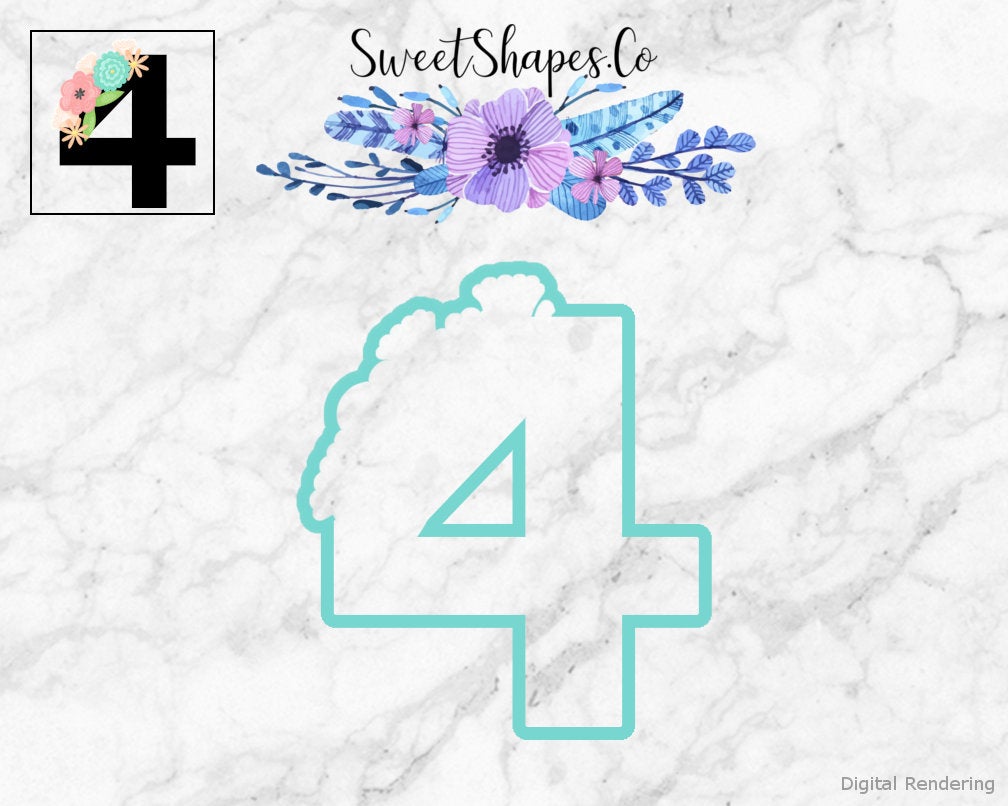 Floral Numbers Full Set 0-9